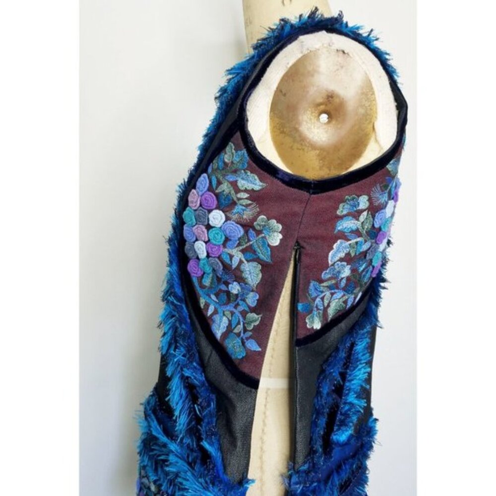Minh Hanh Womens Couture Mini Dress Heavily Embellished - Picture 10 of 10